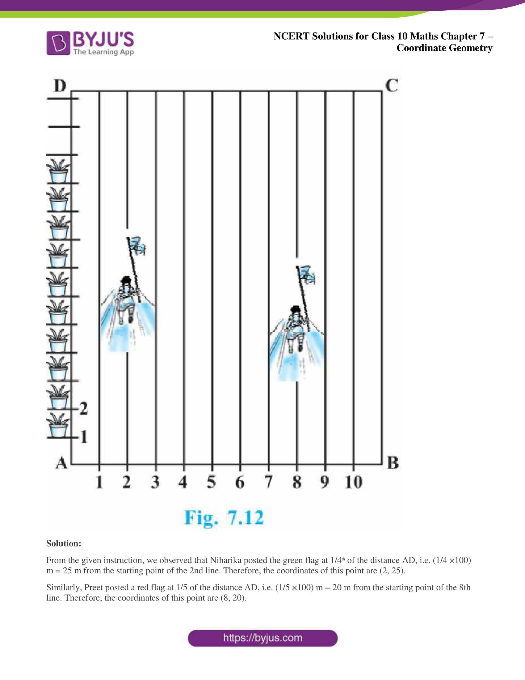 NCERT Solutions For Class 10 Maths Chapter 7- Coordinate Geometry